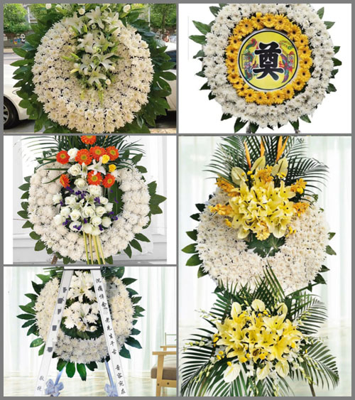 湖北恩施州建始县三里乡干沟村花圈速递